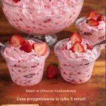 Deser Truskawkowa Chmura – Przygotowanie w 5 Minut Przepis w komentarzach.❤️ ABY OTRZYMAĆ WIĘCEJ PRZEPISÓW, NAPISZ „TAK”