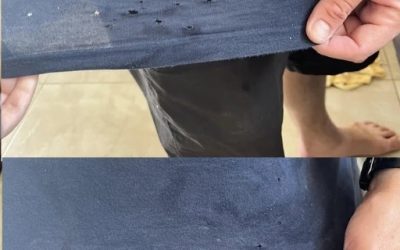 Co jest przyczyną dziur w koszulkach mojego męża?